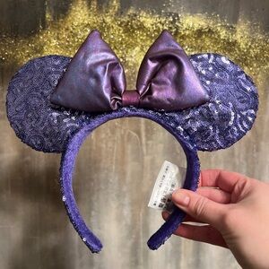 Disney Parks Authentic Purple Potion Minnie ears